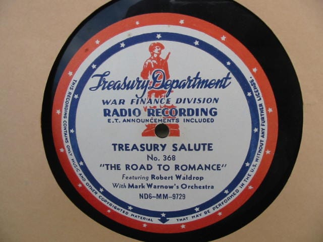 Disc Label, Treasury Salute 368