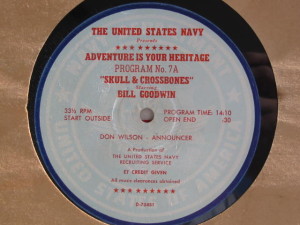 Disc Label For &Quot;Adventure Is Your Heritage 7A - Skull And Crossbones&Quot;