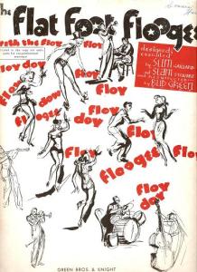 Vintage Sheet Music Cover - Flat Foot Floogie With The Floy Floy