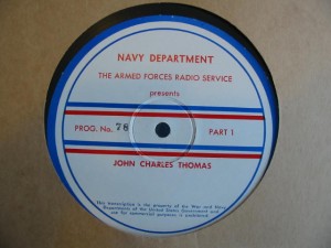 Label Of John Charles Thomas #78