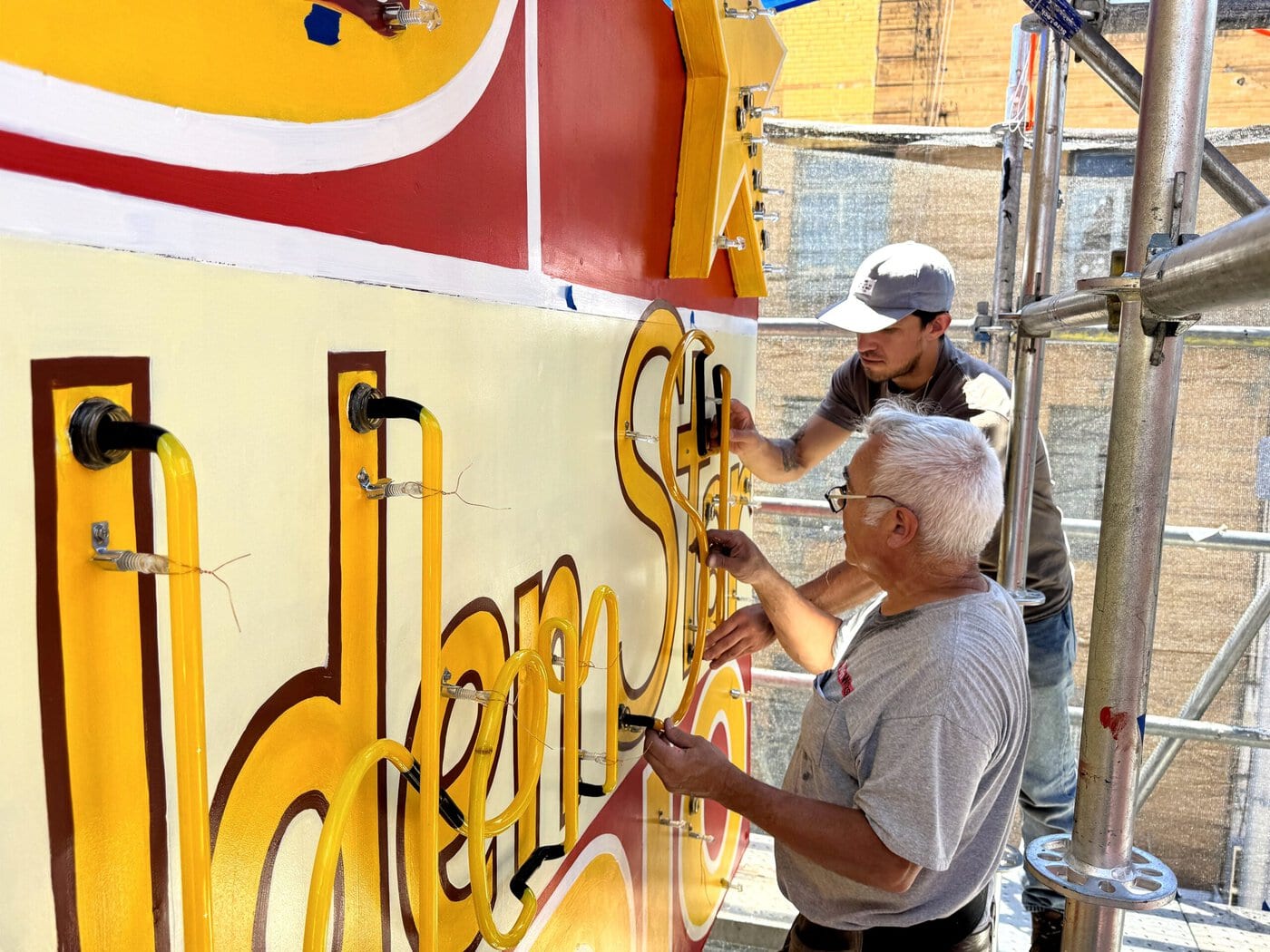 Jim Rizzo Adam Taylor Install Golden Star Neon Scaled
