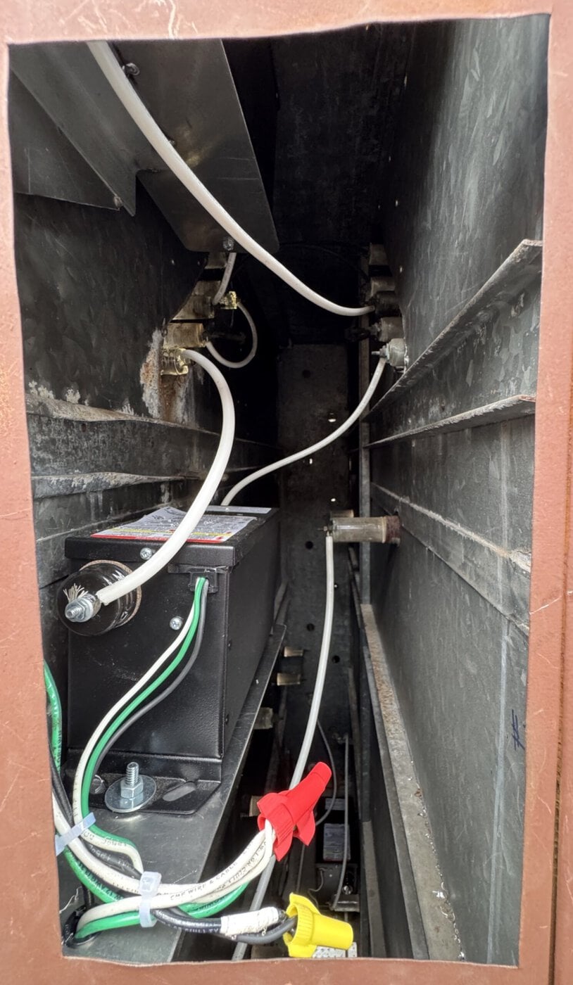 New Transformer Installed Inside The Golden Star Radio Neon Sign