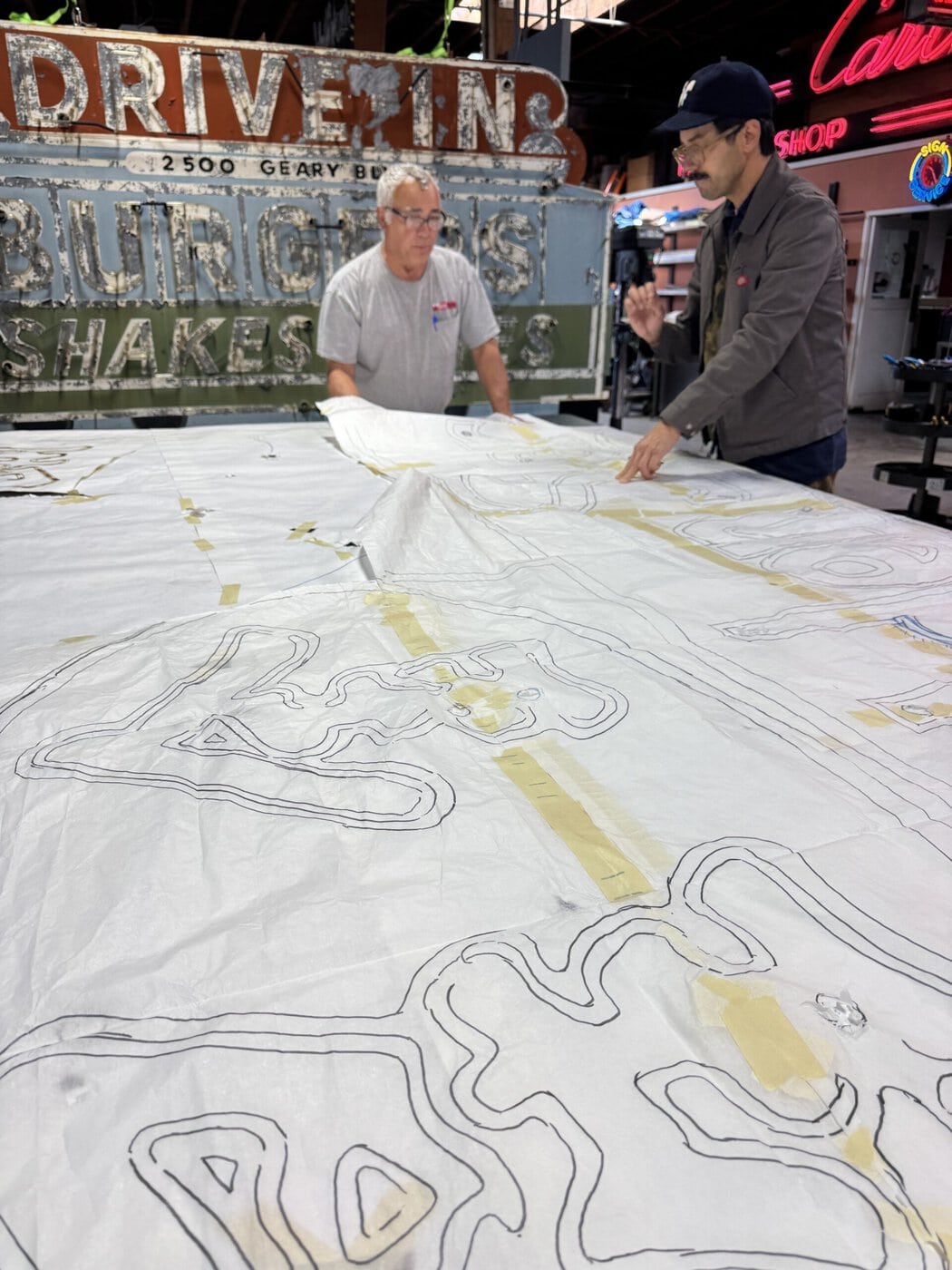 Sign Restoration Drawn Map Scaled